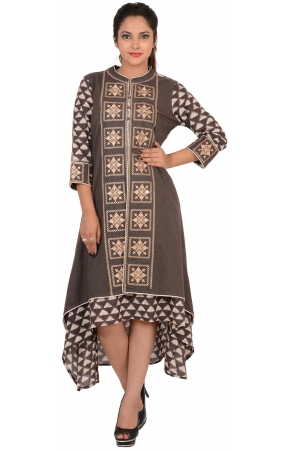 COTTON EMBROIDERED KURTI