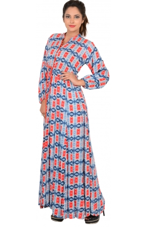 PRINTED LONG DRESS