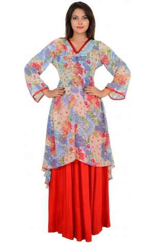 FLORAL PRINTED KURTI