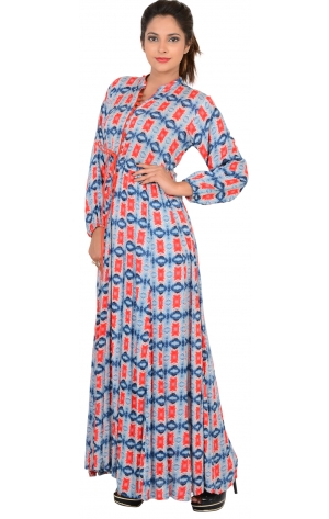 PRINTED LONG DRESS